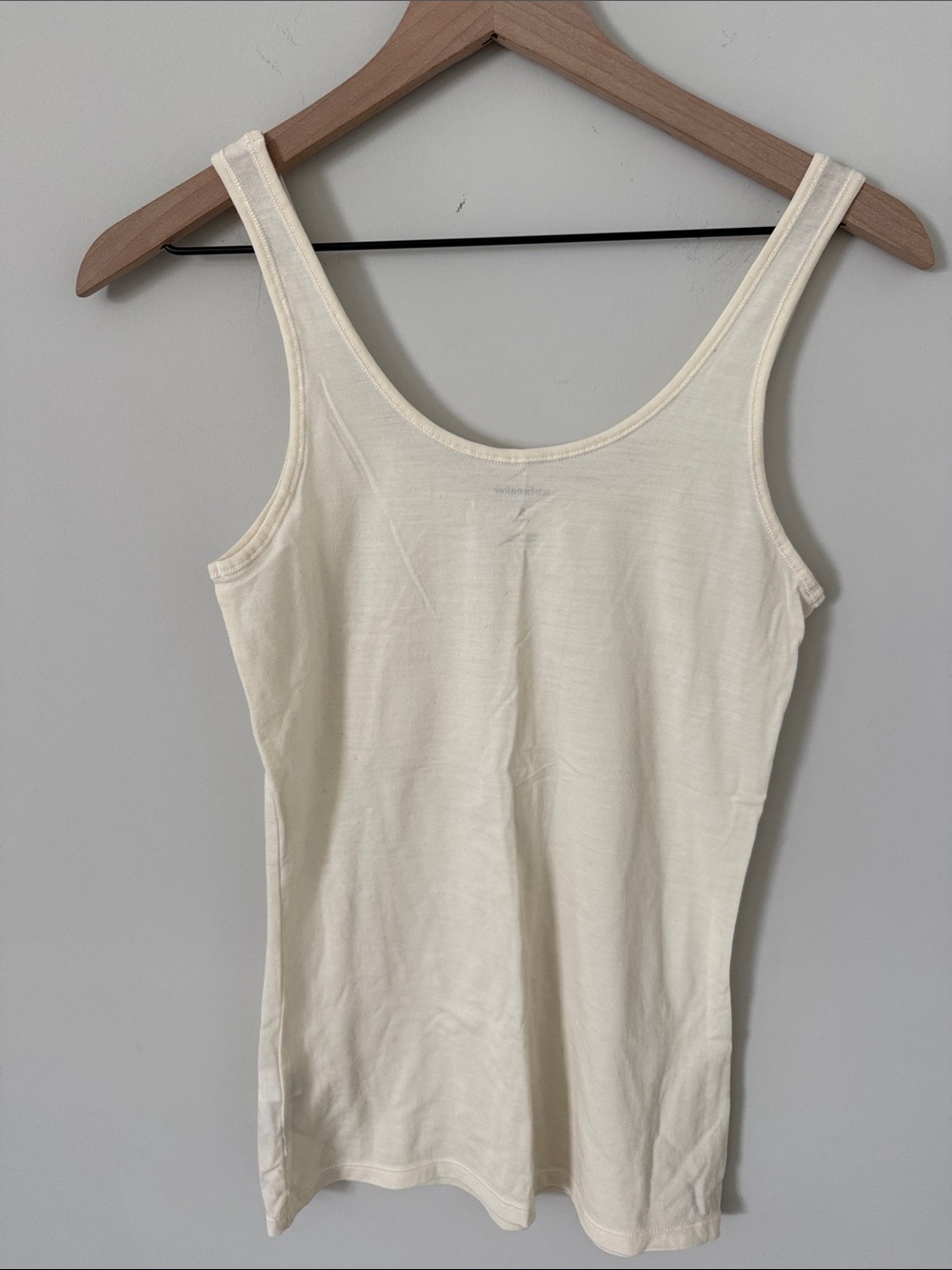 Icebreaker wool Cream Scoop Neck Tank Top - Picture 4 of 5